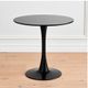 mesa de jantar redond tulipa preta 4